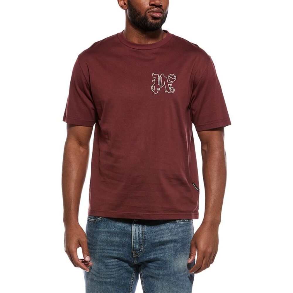 Palm Angels Mens  T-Shirt, Red